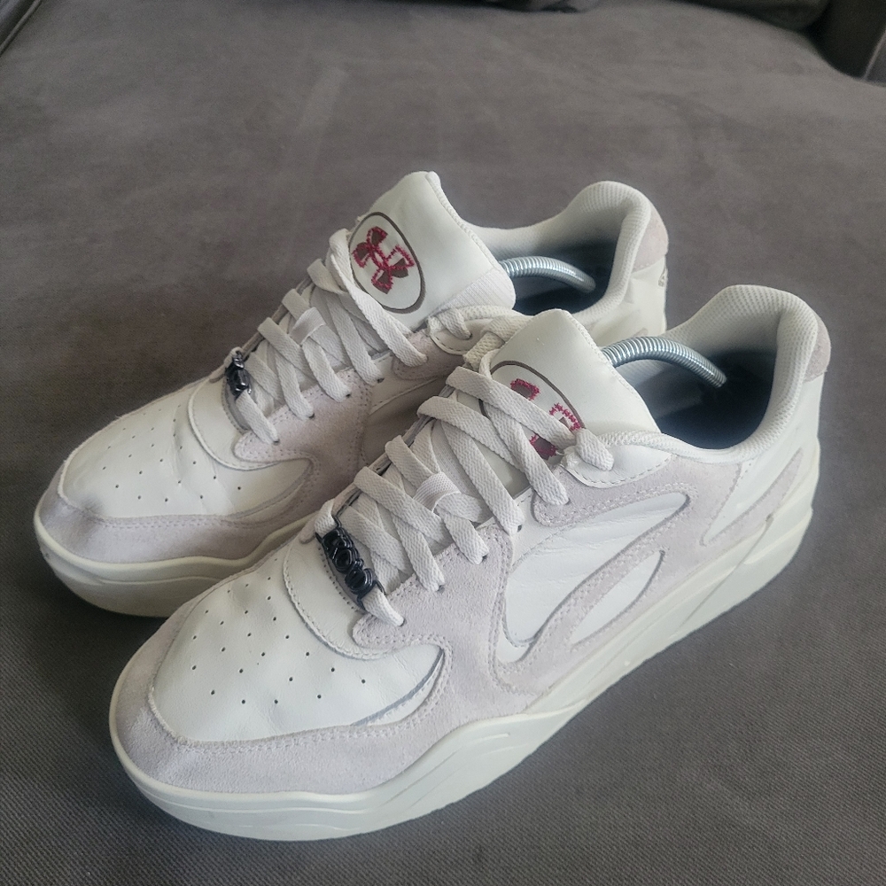Under Armour UA Court Anatomix TC 'Tuff Crowd' Sneakers Men's Size 12.5 Cream - Picture 2 of 7